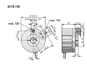 Инкрементальный энкодер EL 63 FB / GB / PB / PBF / PC / PCF Eltra