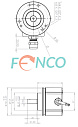 Абсолютный энкодер FNC (FEN) AC58B Fenac