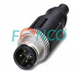 Разъем M12 4pin вилка Profibus Termination Resistor Posital Fraba