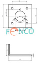 Монтажный кронштейн энкодера FNC SF58B Fenac