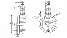 Инкрементальный угловой энкодер GEL 293 Lenord Bauer