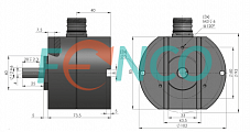 Инкрементальный угловой энкодер Series PA 02 Hohner Elektrotechnik