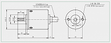 Инкрементальный угловой энкодер RCC25S ROUNDSS