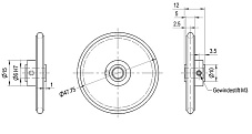 Измерительное колесо MR150GR06 Wachendorff