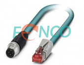 Кабель 2 м с разъемом M12 4pin вилка для EtherNet Posital Fraba