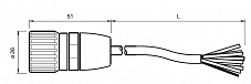 Кабель с разъемом 9416-05M-12P-RXI58/90 Pepperl+Fuchs