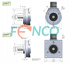 Инкрементальный угловой энкодер Series BH Hohner Automazione