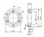 Переходной фланец энкодера PF4263 Lika