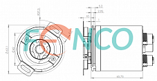 Абсолютный энкодер FNC (FEN) AEIS 58E Fenac