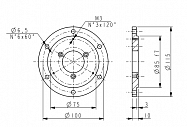 Переходной фланец энкодера PF4258 Lika