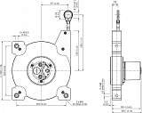 Энкодер с тросовым барабаном BCG19 Sick