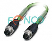 Кабель 5 м с двумя разъемами M12 4pin вилка для EtherNet Posital Fraba