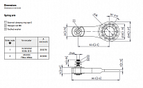 Подпружиненный рычаг для энкодера 8.MWE20 Kubler