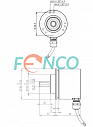 Абсолютный энкодер с аналоговым выходом FNC (FEN) MT 58B SS Fenac
