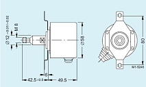 Инкрементальный энкодер 1XP8001-1/1024 Siemens