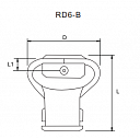 Муфта двойная петля RD6-B ROUNDSS