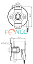 Инкрементальный энкодер FNC (FEN) 40E Fenac
