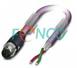 Кабель 2 м с разъемом M12 5pin вилка для Profibus Posital Fraba