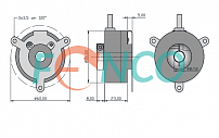 Инкрементальный угловой энкодер Series PG Hohner Automazione