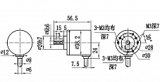 Абсолютный угловой энкодер RDE38BS ROUNDSS