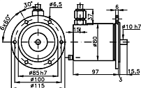 Энкодер A06 0B80EXS Elcis
