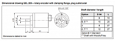 Инкрементальный угловой энкодер GEL 208 Lenord Bauer