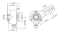 Инкрементальный энкодер SCH50IB-SR Scancon