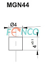 Магнитный актуатор FNC MGN44 Fenac
