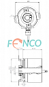 Инкрементальный энкодер FNCPW (FENPW) 58H Fenac