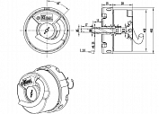 Инкрементальный угловой энкодер REN56U ROUNDSS