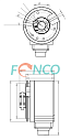Инкрементальный энкодер FNC (FEN) 58E 100 BHF Fenac